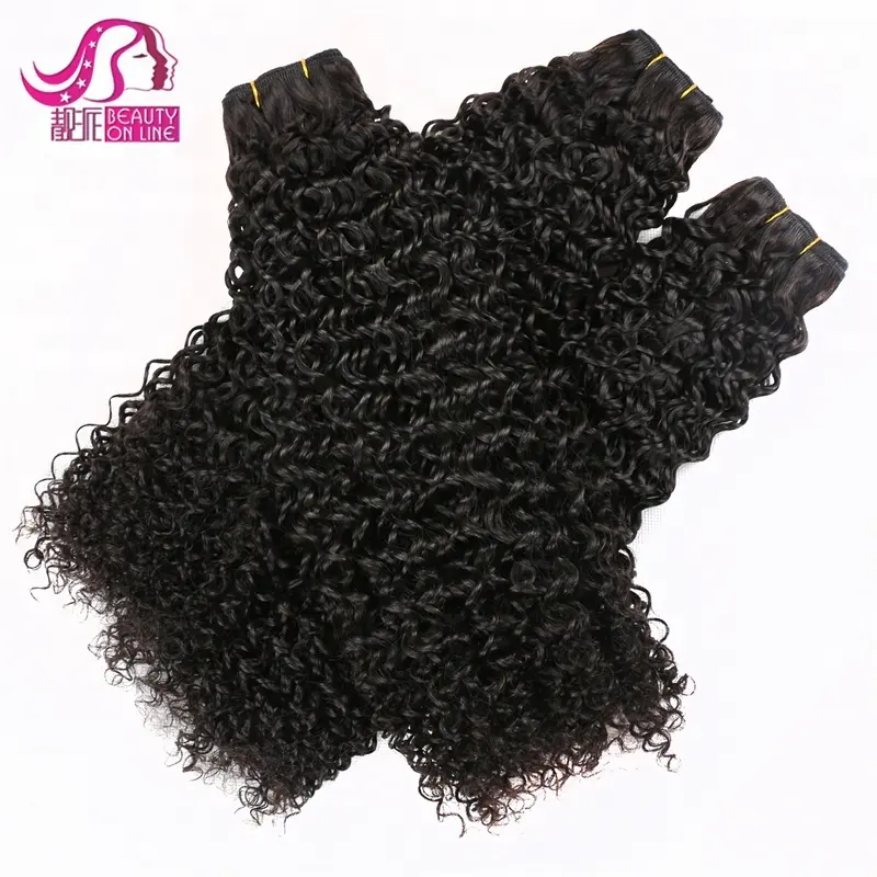 Tangle-free Unprocessed Cambodian Kinky Curly Hair Weaves Extension