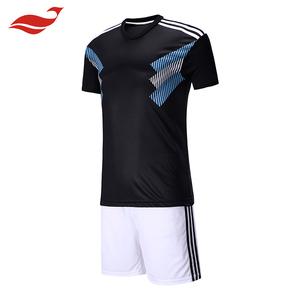 2018 <span class=keywords><strong>Argentina</strong></span> del equipo nacional de fútbol uniformes custom negro jersey blanco fútbol - Product Image 2
