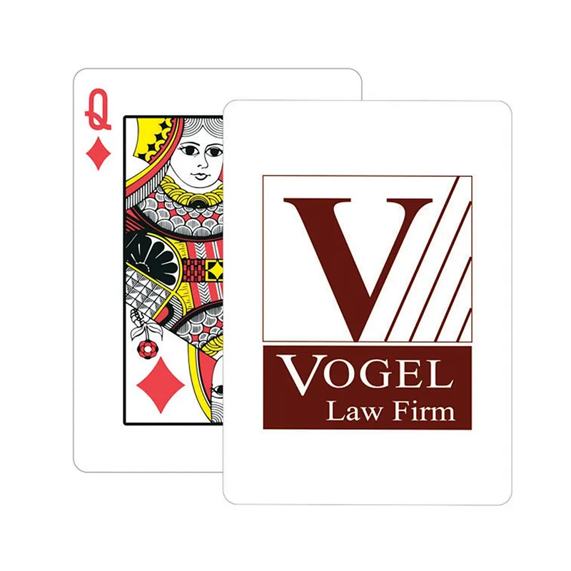 Jeu de cartes de Poker avec Logo imprimé, planification personnalisée, cartes à jouer familiales