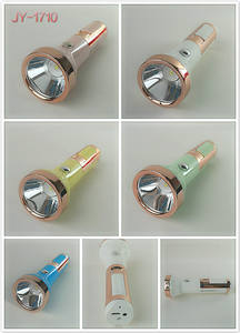 JY супер Новый Лидер продаж Литиевый ПЕРЕЗАРЯЖАЕМЫЙ светодиодный фонарик с боковой электронной зажигалкой JY1710 фонарик - Product Image 6