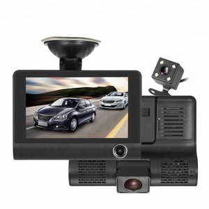 HD 1080p fotocamera anteriore e nera e interna DVR per auto Dash Cam telecamera per il monitoraggio del veicolo scatola nera per auto