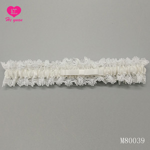 M80039 Dentelle <span class=keywords><strong>ivoire</strong></span> Organza nœud et perle strass, <span class=keywords><strong>jarretière</strong></span> de <span class=keywords><strong>mariage</strong></span>, mariée, <span class=keywords><strong>mariage</strong></span> - Product Image 3
