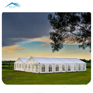 Tente de réception extérieure de 15 m de portée, blanche, pour mariage et événements – Grande vente - Product Image 6