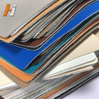 고품질 1.2mm 순수한 색깔 합성 microfiber 스웨이드는 신발 의류 가구 신청을 위한 방수 PU 가죽을 돋을새김했습니다