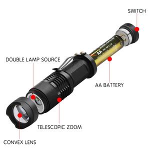 <span class=keywords><strong>2</strong></span> trong <span class=keywords><strong>1</strong></span> ánh sáng trắng + UV đèn pin <span class=keywords><strong>Torch</strong></span> ánh sáng cực tím ánh sáng Blacklight UV đèn AA pin cho Marker Checker phát hiện SK68 - Product Image 3