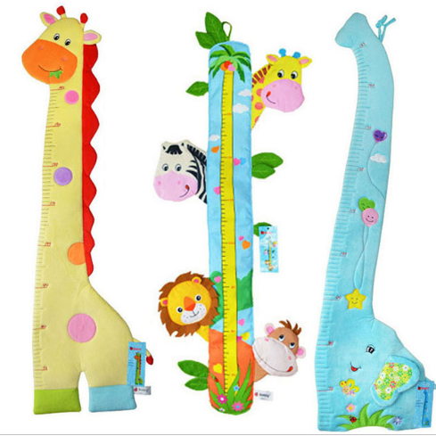 Высота 150 см, таблица измерения роста для детей, плюшевая Милая наклейка на дерево с животными, наклейка на стену, съемная игрушка, рост ребенка, детская игровая комната
