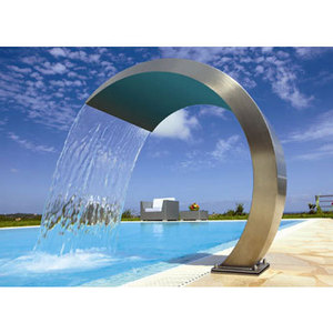 Decoración de ducha grande, chorros de fuente de <span class=keywords><strong>agua</strong></span> de <span class=keywords><strong>salto</strong></span> de acero inoxidable para piscina al aire libre - Product Image 6