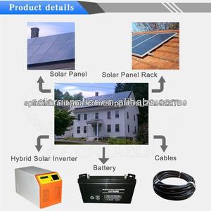 5kw fuera de- red casa de paneles solares kit, 5kw fuera de- red 5kw sistema casero solar, sistema solar de montaje para el hoga - Product Image 3