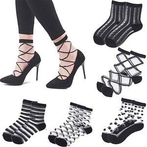 Calcetines Cortos De Seda Cristal ragazze cristallo seta caviglia calzini corti ultrasottrasparenti elasticizzati <span class=keywords><strong>calze</strong></span> da <span class=keywords><strong>donna</strong></span> <span class=keywords><strong>calze</strong></span> di seta - Product Image 1