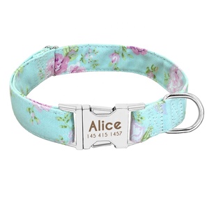 Didog-<span class=keywords><strong>collar</strong></span> ajustable para perros, tela personalizada, con grabado, envío directo - Product Image 3