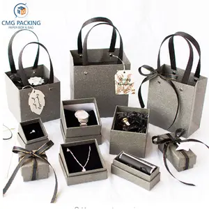 Custom hoge kwaliteit Mysterieuze grijs geschenkdoos geliefde Valentijnsdag papier gift bag Creatieve sieraden doos Verpakking