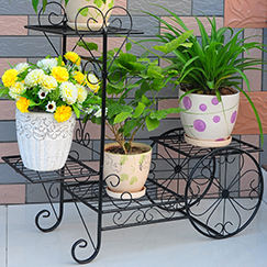 Big Size Tall Auto Vorm <span class=keywords><strong>Plant</strong></span> <span class=keywords><strong>Pot</strong></span> Houder Wielen Stands Voor Bloempot - Product Image 5