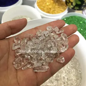 Wholesale natural crystals clear quartz rough tumbled stone for Vase Filler