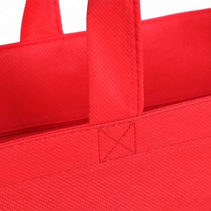 Wholesale Tote <strong>Non</strong> <strong>Woven</strong> <strong>Bag</strong> with <strong>Zipper</strong> Promotional Shopping <strong>Bag</strong> Reusable <strong>Bag</strong>
