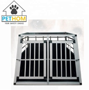 Büyük Köpek Sandık Sağlam Kafes Araba Taşıma Çift Taşıyıcı Bölme Duvar Güvenli - Product Image 1