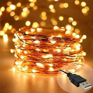 Ip65 Waterpoof gạo ánh sáng dây đồng <span class=keywords><strong>LED</strong></span> <span class=keywords><strong>String</strong></span> ánh sáng cho Diwali 393.7 inch 10m 100 <span class=keywords><strong>Led</strong></span> USB hoạt động trang trí màu vàng - Product Image 3