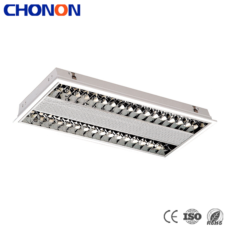 Chonon T5 Fluorescent Tube 2x28W Recessed White Grille Lights - Zhongshan Changlong Electrical Co.,