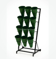 Support de présentation floral, étagère pour seau à fleurs, étagère de fleuriste, présentoir à fleurs mobile, rayonnage pour fleuriste de détail