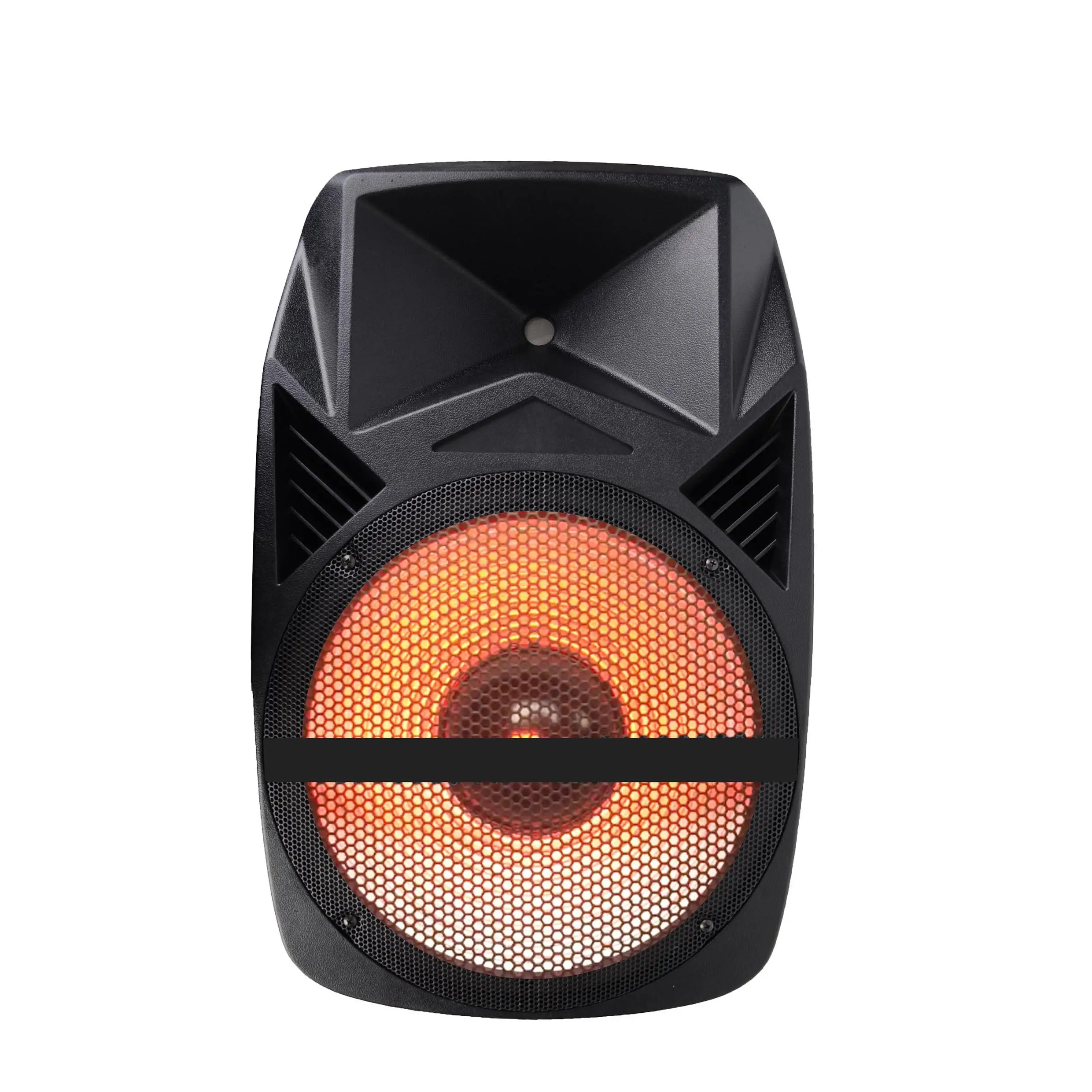 LED Speaker Aktif Plastik CAL15AFQ-LED4 15 Inch Pro Audio 150W Powered Speaker Melakukan Sound System
