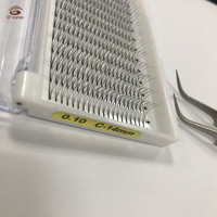 Fibra de coreia 0.07 0.1 cílios de volume russo 3d 2d 3d 4d 5d 6d 7d 8d 9d leque cílios pré montados w extensão de cílios individuais