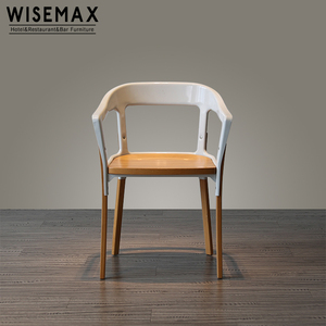 MUEBLES WISEMAX Muebles de Estilo Escandinavo <span class=keywords><strong>Ronan</strong></span> y Erwan Bouroullec Silla Magis de Acero y Madera para Comedor Hogar - Product Image 2