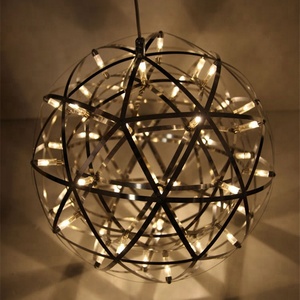 JYLIGHTING-lámpara de techo pequeña moderna, luz <span class=keywords><strong>led</strong></span> de metal, candelabro de bola de fuego