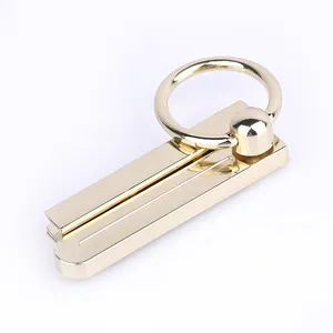 High Quality Metal Accessories For Bags Hardware 72.5*21.5 Golden Ladies Bag Lock Buckle