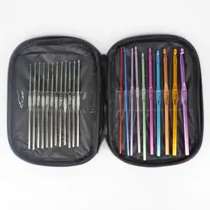 Home Crochet Hooks Set with Case Beginner Sewing Kit