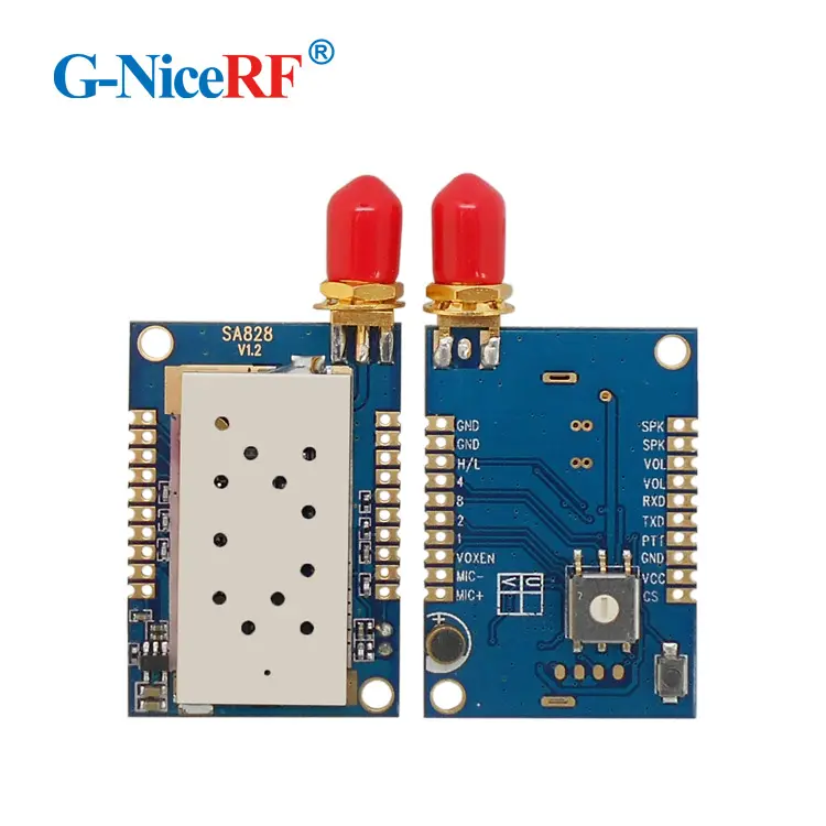 G-NiceRF 3.5-5km All-in-One UHF / VHF Frequency Embedded intercom module high-integrated walkie talkie module SA828