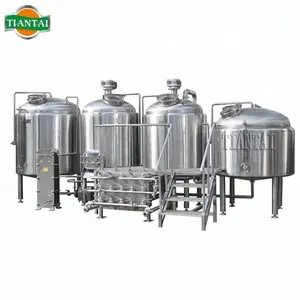 1200L 10BBL SUS304 steam heating 2 vessel 1200 liter brewery chinese brewing equipment