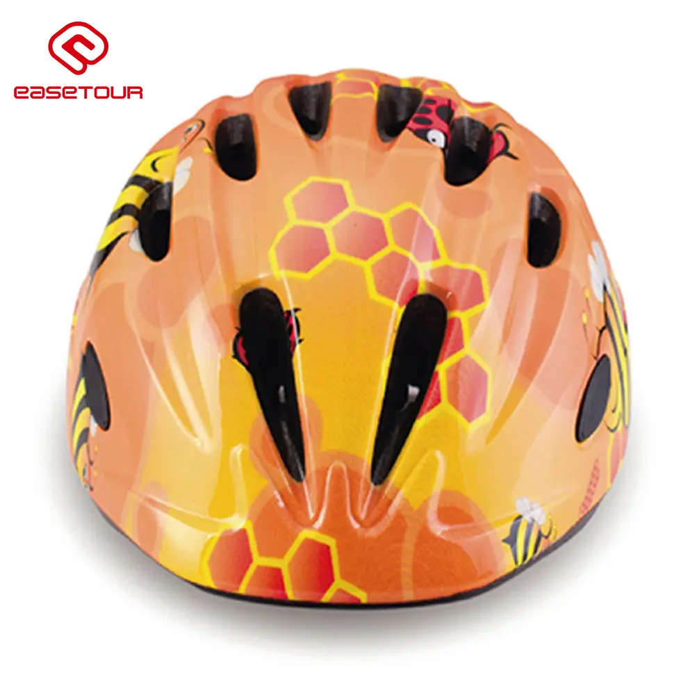 Easetour capacetes de bicicleta coloridos para crianças, barato, preço leve para passeio da cidade