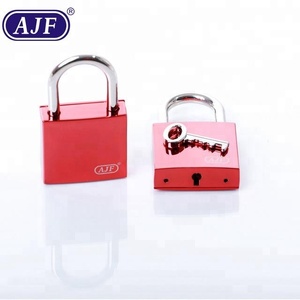Nouvelle Arrivée AJF - <span class=keywords><strong>Cadenas</strong></span> Carré en Alliage de Zinc 40mm, Rouge, Chromé par Électrophorèse, Type <span class=keywords><strong>Cadenas</strong></span> d'Amour - Product Image 2