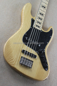 Weifang refaixa 5 cordas cinzeiro jb guitarra elétrica baixa com cor de madeira - Product Image 3