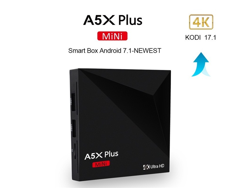 KODI 17.1 RK3328 al por mayor 1G 8G software download android 7.1 inteligente tv al aire libre set top box con USB 3.0 host