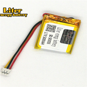 Socket 2.0-3 P 3.7 V 503035 500 mah rechargeable lithium battery for GPS tracker - Product Image 1