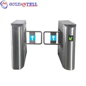 Turnstile manufacturer pedestrian access constrol bi-directional barrier swing automatic door waist high gate