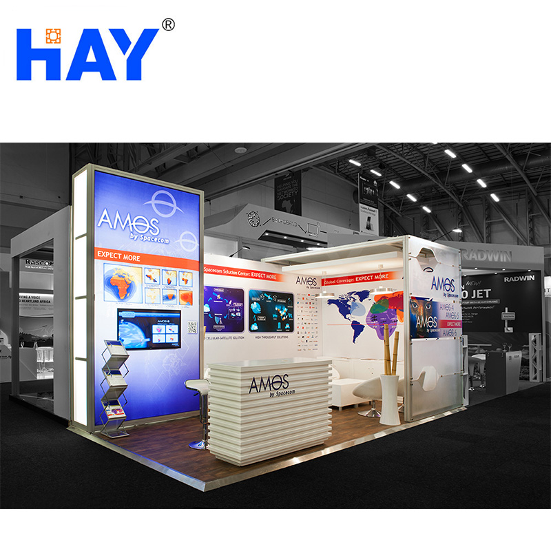Square Extrusion 3x6 Exhibition Booth Design - Modern