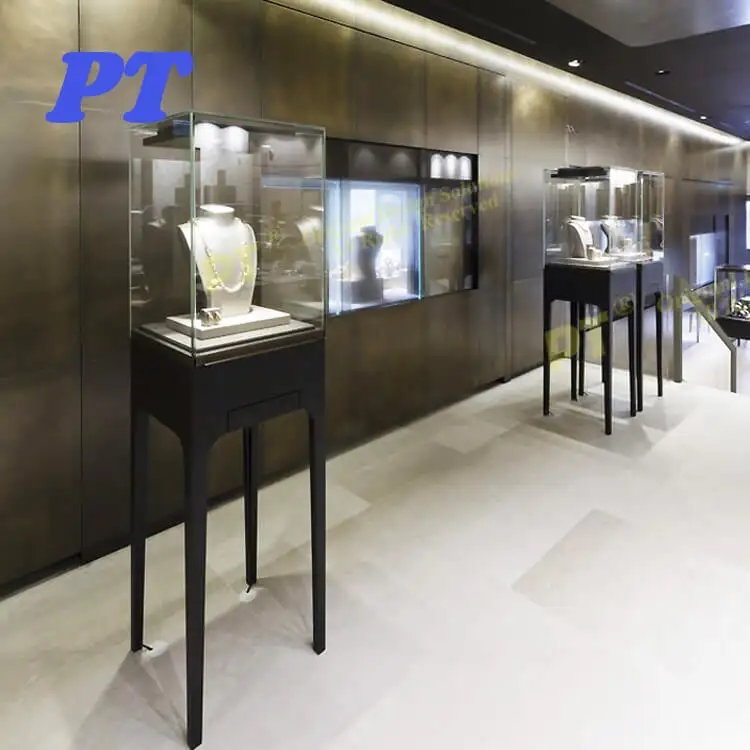 Luxury jewelry showcase for jewelry showrooms interior design