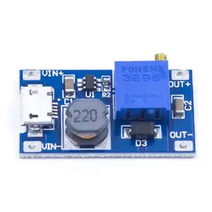 XY-016 DC-DC Step Up Power Supply Booster Board Module MT3608 Micro USB 2A Adjustable 2-24V To 28V