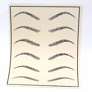 Wholesale microblading supplies  eyebrow tattoo practice skin cosmetic artificial skin for beginner tattoo training