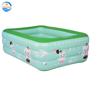 Piscine gonflable rectangulaire pour enfants en PVC bleu personnalisé, grand modè<span class=keywords><strong>le</strong></span>, motif cochon joyeux, épaisseur 3 mm, installation facile, pour <span class=keywords><strong>la</strong></span> <span class=keywords><strong>famille</strong></span> et les enfants en extérieur - Product Image 5