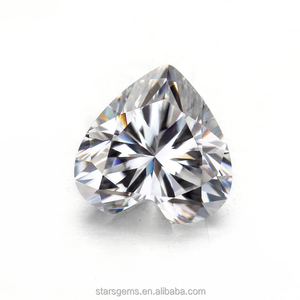 Starsgem 7,5*7,5 mm Forme de cœur VVS Couleur EF Coupe brillante Moissanite <span class=keywords><strong>synthétique</strong></span> de qualité supérieure <span class=keywords><strong>Diamant</strong></span> <span class=keywords><strong>synthétique</strong></span> - Product Image 4