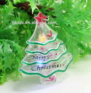 Navidad Santa claus muñeco de nieve llavero del árbol de Navidad con luz de colores intermitente - Product Image 3
