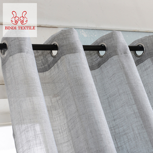 CAA001 Beach style Cheap long voile curtain for bedroom window - Product Image 3