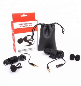 Professionnel 3.5mm <span class=keywords><strong>Jack</strong></span> Mini <span class=keywords><strong>Micro</strong></span> Lavalier Revers Microphone Clip Microphone Filaire Condensateur Mic pour Smartphones Téléphone Portable - Product Image 6
