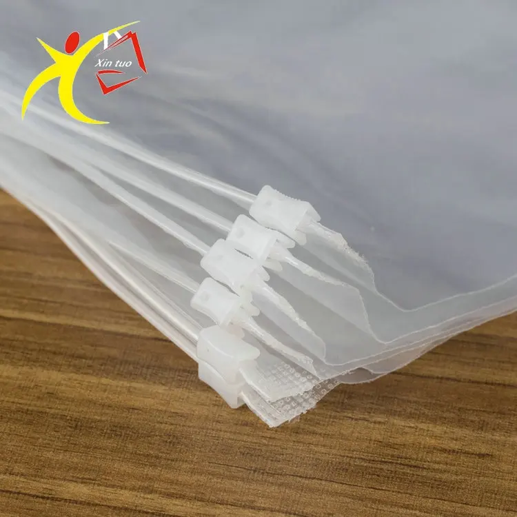 LDPE EVA durable made in China custom size logo plastic bag zipper