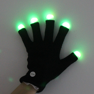LED Gloves <strong>Finger</strong> <strong>Light</strong> up Glow Rave Glove Flashing Christmas Xmas Gift Halloween Costume Party Favors - Product Image 5