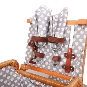 Tùy Chỉnh Thiết Kế Ngoài Trời Dã Ngoại Giỏ Wicker Giỏ Với Nắp Đậy - Product Image 3