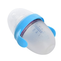 2021 del commercio all'ingrosso migliore produzione eco-friendly silicone largo becco d'anatra biberon per il bambino