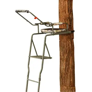 Ts006 16.5' bir adam avcılık merdiveni standı çelik ağacı standı
